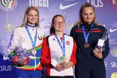 Белоруска Мария Мартынова завоевала серебро на чемпионате Европы по стрельбе в Италии