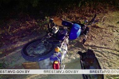 В Дрогичинском районе в аварии пострадал пьяный мотоциклист