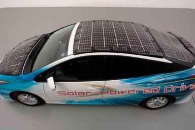 Toyota испытывает новый электромобиль на солнечных батареях