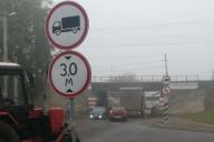 Еще одна фура застряла под мостом в Бобруйске