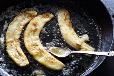 Рецепт жареных бананов