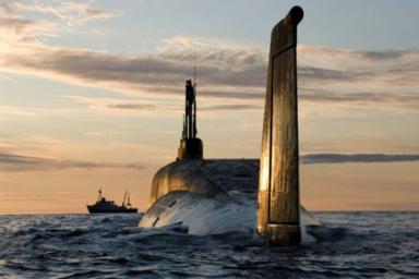 Атомный ракетный крейсер «Владимир Мономах» принял участие в подводной дуэли