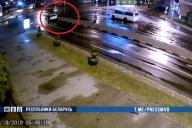 В Гомеле водитель на высокой скорости не справился с управлением. На пути оказался светофор
