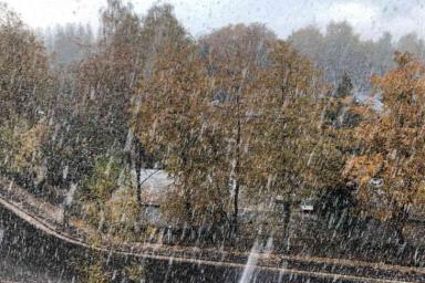 В Витебской области тоже выпал первый снег