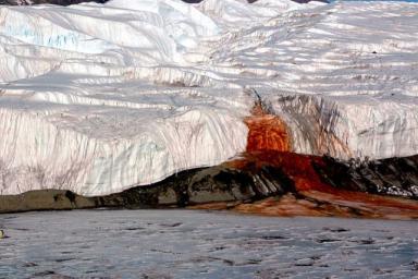 Ученые разгадали загадку «кровавых водопадов» в Антарктике