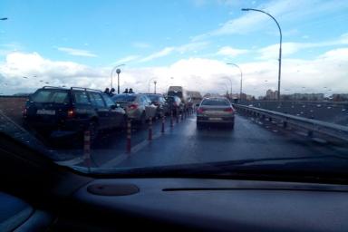 Массовое ДТП в Полоцке: на новом мосту столкнулись восемь машин