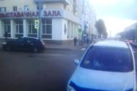 Жуткий момент в Могилеве: пассажирка уже заслонялась в ожидании аварии, но, к счастью, пронесло