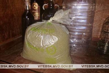 Алкоголь и марихуана. Крупные незаконные партии нашли у жителя Витебска