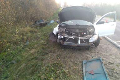 В Браславском районе Dodge врезался в мотоблок, его водитель погиб