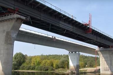 В Гомельском районе открыто движение по новому мосту через Сож