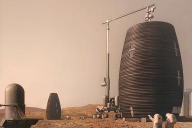 NASA рассекретили проекты домов для людей на Марсе