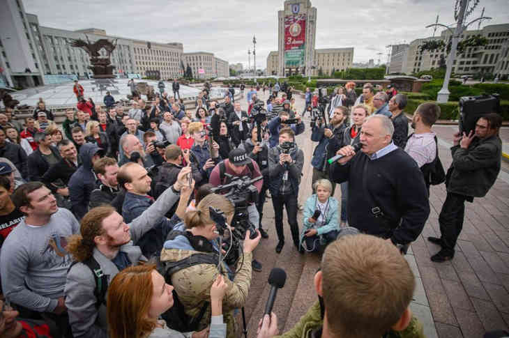 Оппозиция отметила День независимости акцией протеста в центре Минска